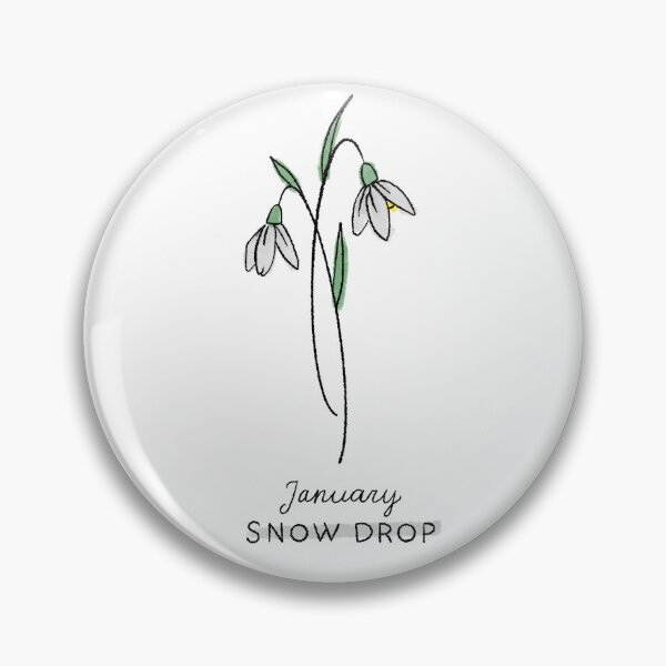 Item preview, Birth Month Flower | January Snow Drop designed and sold by Megan Sundquist.