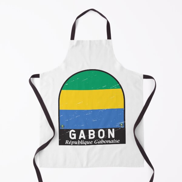 Item preview, Gabon Flag Emblem Distressed Vintage designed and sold by KrisSidDesigns.