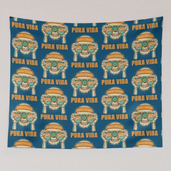 Item preview, Pura Vida Surfing Skeleton Costa Rica Trip Summer    designed and sold by CamrinDupler8.