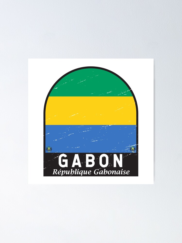 Gabon Flag Pin Badge République Gabonaise Gabonese Republic Brooch