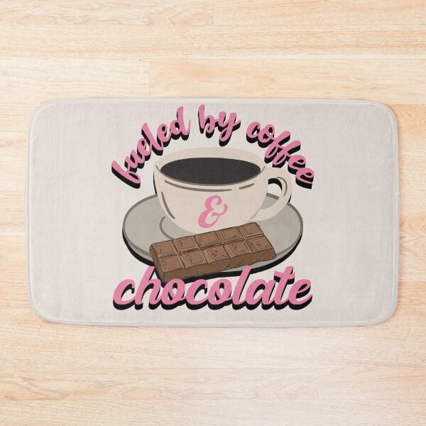 Item preview, Pink Fueled By Coffee And Chocolate Fun Slogan designed and sold by TrulyEpoque.