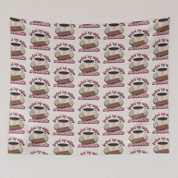 Item preview, Pink Fueled By Coffee And Chocolate Fun Slogan designed and sold by TrulyEpoque.