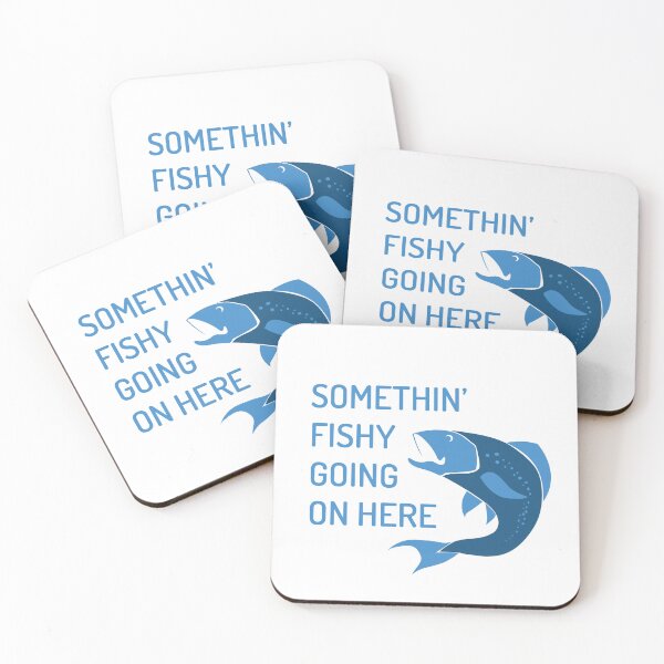 Item preview, Something Fishy Going on Here - Fishing lovers Slogan designed and sold by CharlotteAnneStudio.