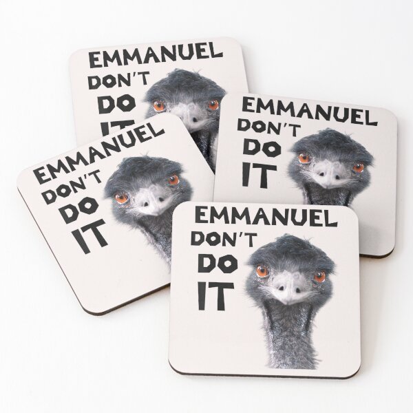 Item preview, Emmanuel Don't Do It Viral Emu  designed and sold by martinegayla42.