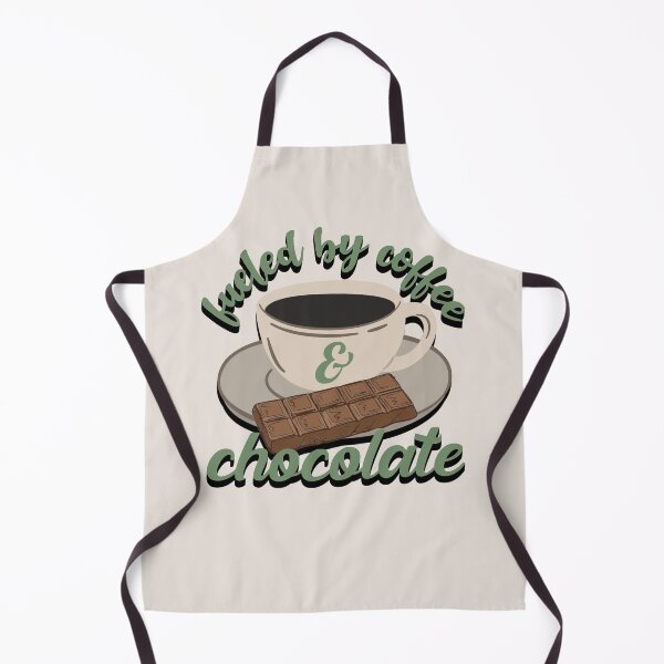 Item preview, Green Fueled By Coffee And Chocolate Fun Slogan designed and sold by TrulyEpoque.