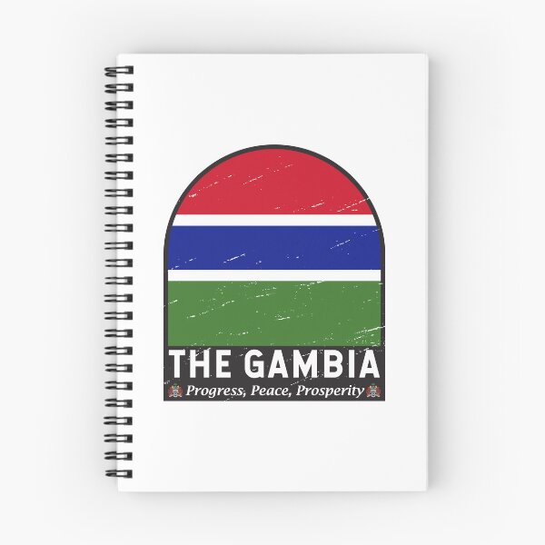 Item preview, The Gambia Flag Emblem Distressed Vintage designed and sold by KrisSidDesigns.