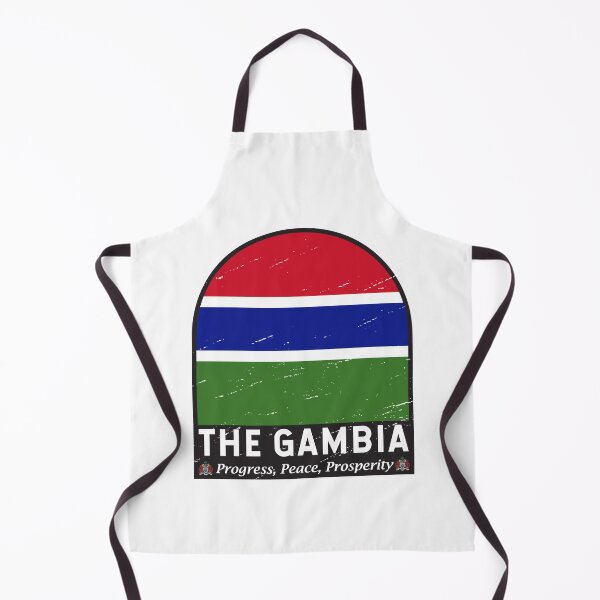 Item preview, The Gambia Flag Emblem Distressed Vintage designed and sold by KrisSidDesigns.
