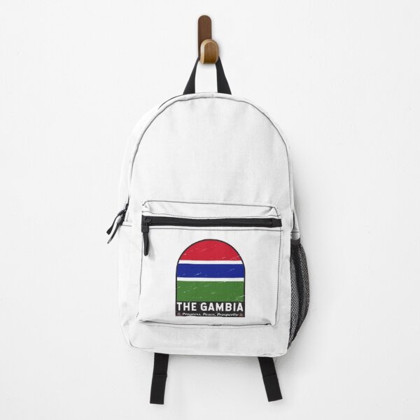 Item preview, The Gambia Flag Emblem Distressed Vintage designed and sold by KrisSidDesigns.