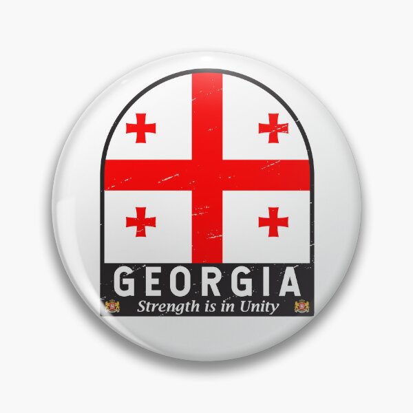 Item preview, Georgia Flag Emblem Distressed Vintage designed and sold by KrisSidDesigns.