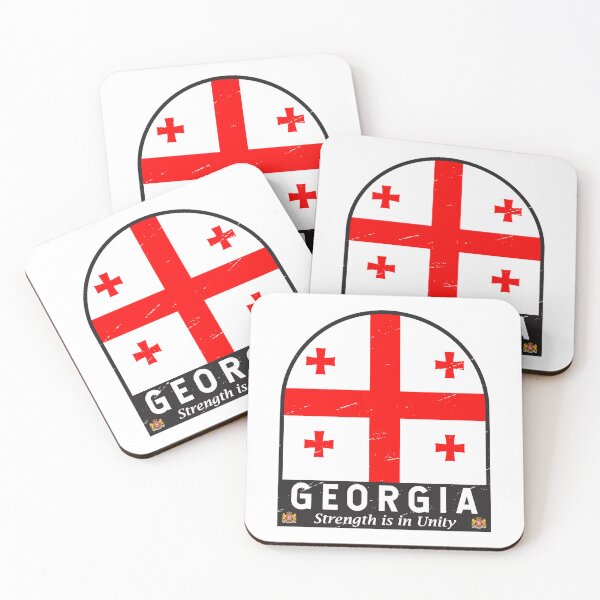 Item preview, Georgia Flag Emblem Distressed Vintage designed and sold by KrisSidDesigns.