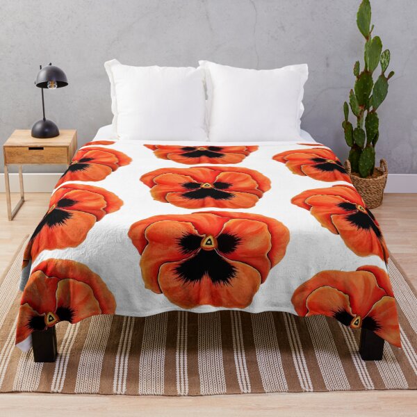 Item preview, Pansy white background, flower painted designed and sold by Anke Franikowski.