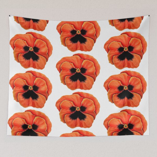Item preview, Pansy white background, flower painted designed and sold by Anke Franikowski.