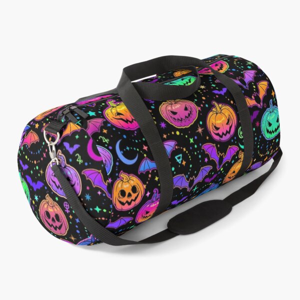 Item preview, Psychedelic rainbow pumpkins and bats designed and sold by ArtByPokey.