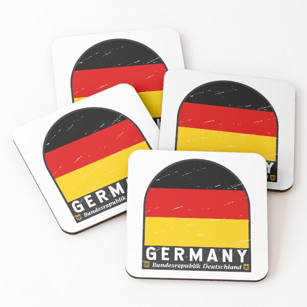 Item preview, Germany Flag Emblem Distressed Vintage designed and sold by KrisSidDesigns.