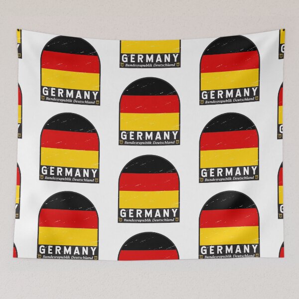 Item preview, Germany Flag Emblem Distressed Vintage designed and sold by KrisSidDesigns.