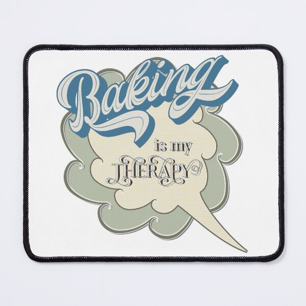 Item preview, Baking is my Therapy Retro Design | Bakers, Cooks, Chefs, GBBO lovers, Bake Off Fans designed and sold by GlobalGraphics.