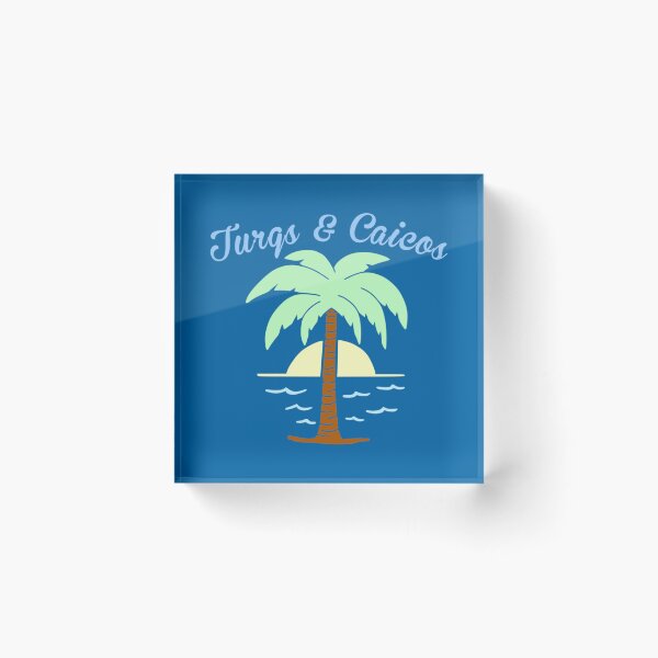 Item preview, Tropical Turqs and Caicos with Sunset and Palm Tree   designed and sold by CamrinDupler8.
