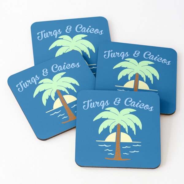 Item preview, Tropical Turqs and Caicos with Sunset and Palm Tree   designed and sold by CamrinDupler8.