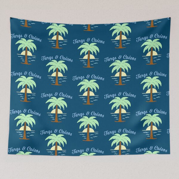 Item preview, Tropical Turqs and Caicos with Sunset and Palm Tree   designed and sold by CamrinDupler8.