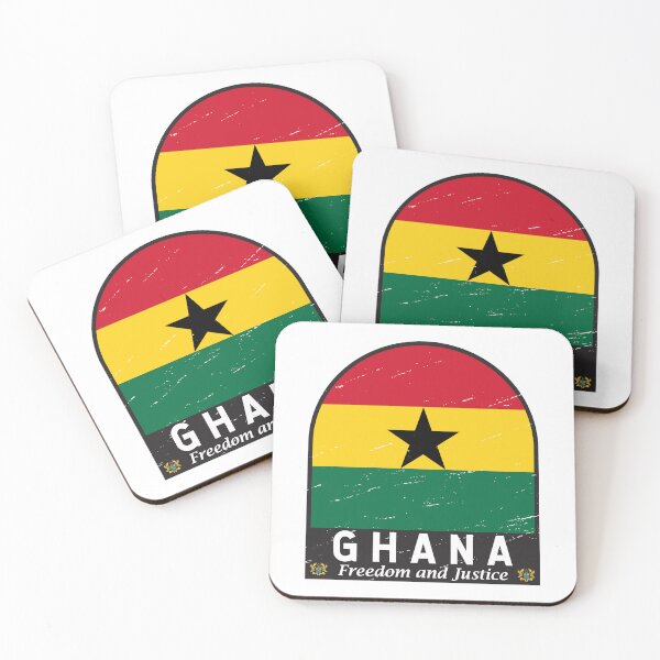 Item preview, Ghana Flag Emblem Distressed Vintage designed and sold by KrisSidDesigns.