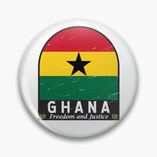 Item preview, Ghana Flag Emblem Distressed Vintage designed and sold by KrisSidDesigns.