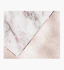 Artico marble and blush pearl Photographic Print