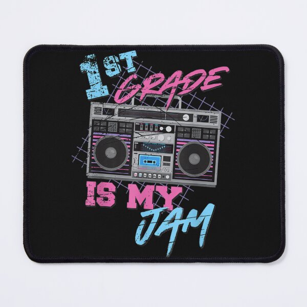 Item preview, 1st grade is my jam vintage 80s boombox teacher student designed and sold by martinegayla42.