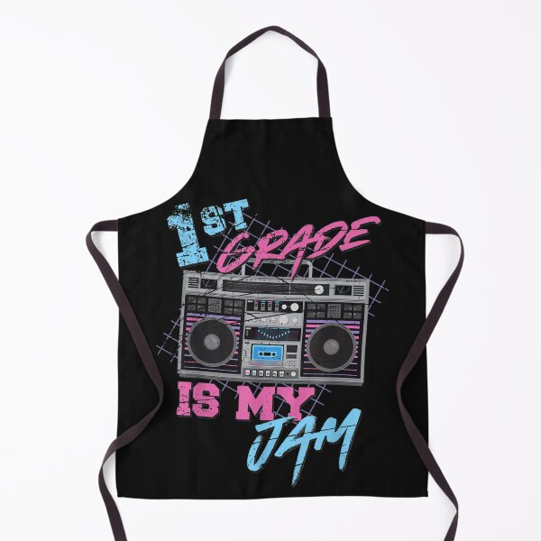Item preview, 1st grade is my jam vintage 80s boombox teacher student  designed and sold by martinegayla42.