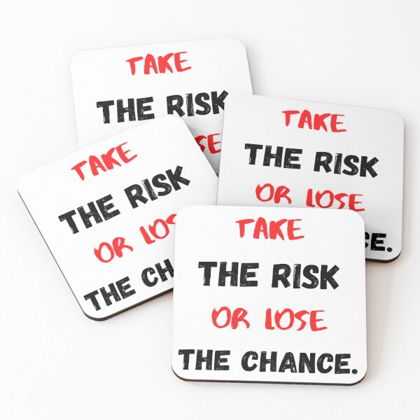 Item preview, Take The Risk Or Lose The Chance | Motivational & Inspirational Quote designed and sold by Salman Hino.