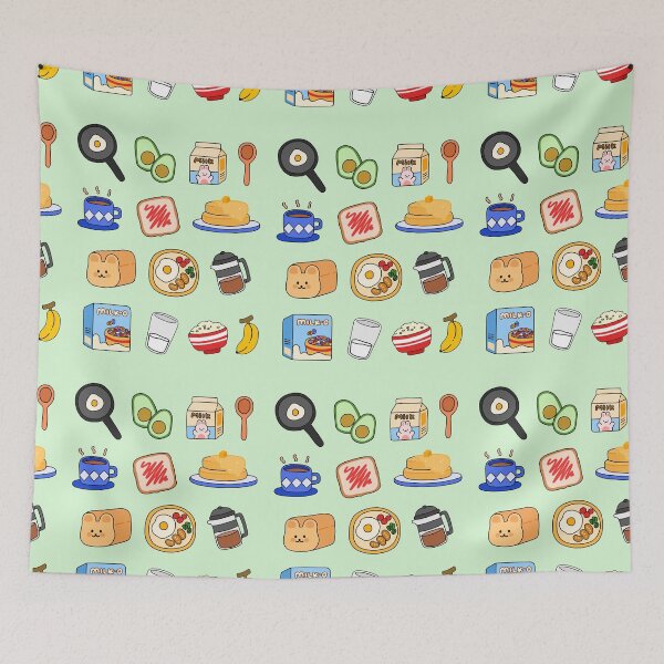 Item preview, Cute Food Breakfast Design  designed and sold by satchisatchi.