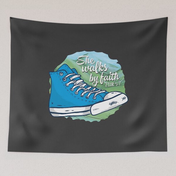 Item preview, She Walks By Faith , Not By Sight 2 Corinthians 5 Verse 7 | Women Of Faith By God’s Grace | Christian | Gospel |  designed and sold by MJDezigns.