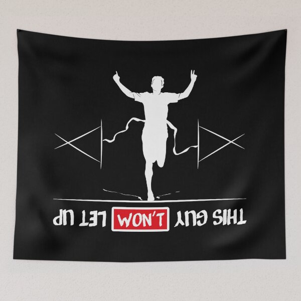 Item preview, This guy won't let up for runner & running motivation  designed and sold by TheLuckyShirts.