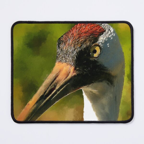 Item preview, Cute Whooping Crane Bird oil paint, Adorable Whooping Crane, Whooping Crane Grus Americana, Whooping Crane Wildlife Bird designed and sold by Trendymotion.