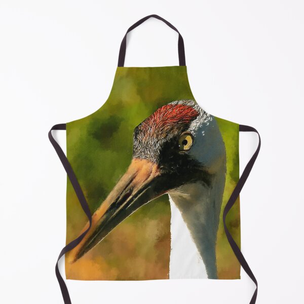 Item preview, Cute Whooping Crane Bird oil paint, Adorable Whooping Crane, Whooping Crane Grus Americana, Whooping Crane Wildlife Bird designed and sold by Trendymotion.