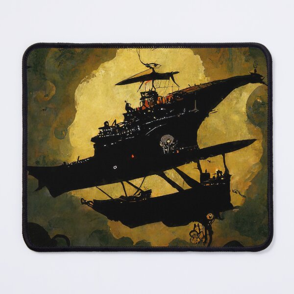 Item preview, Steampunk flying ship designed and sold by AM FineArtPrints.