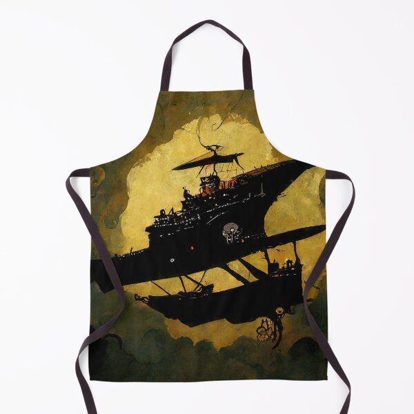 Item preview, Steampunk flying ship designed and sold by AM FineArtPrints.