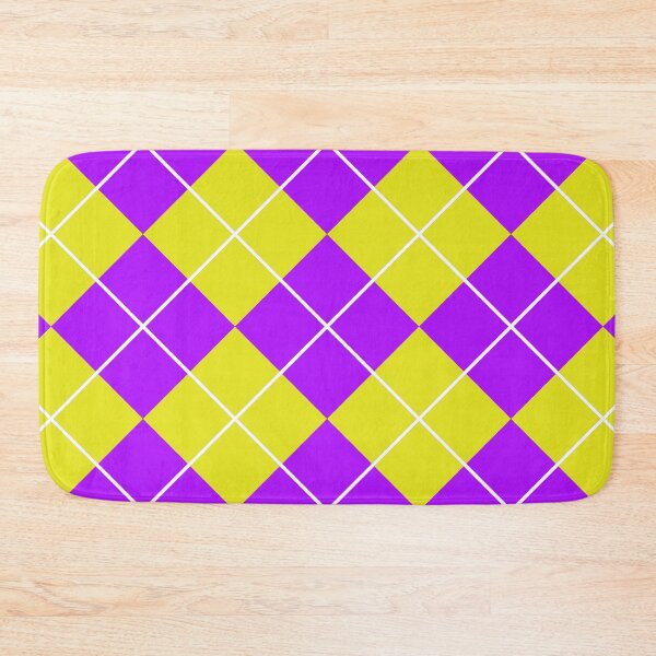 Item preview, Purple Gold Argyle pattern Checker Retro design designed and sold by ModSupporters.