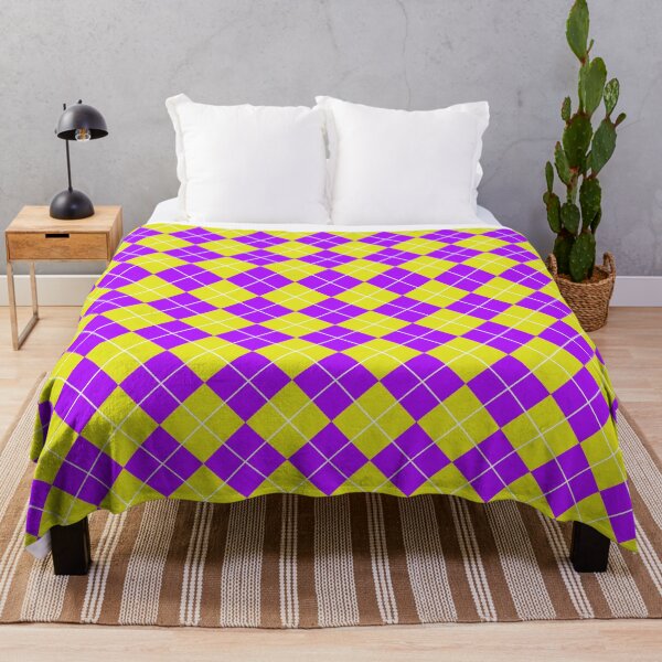 Item preview, Purple Gold Argyle pattern Checker Retro design designed and sold by ModSupporters.