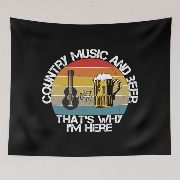 Item preview, Vintage Country Music And Beer That's Why I'm Here Mens designed and sold by greatblackboard.