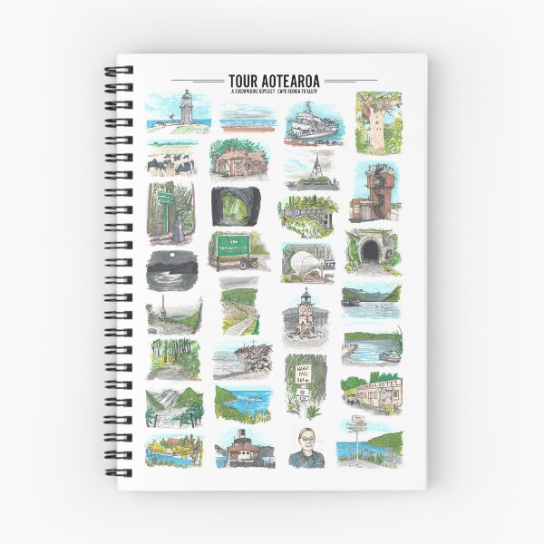 Item preview, Tour Aotearoa - Sketched Checkpoints designed and sold by Tom Napper Design.