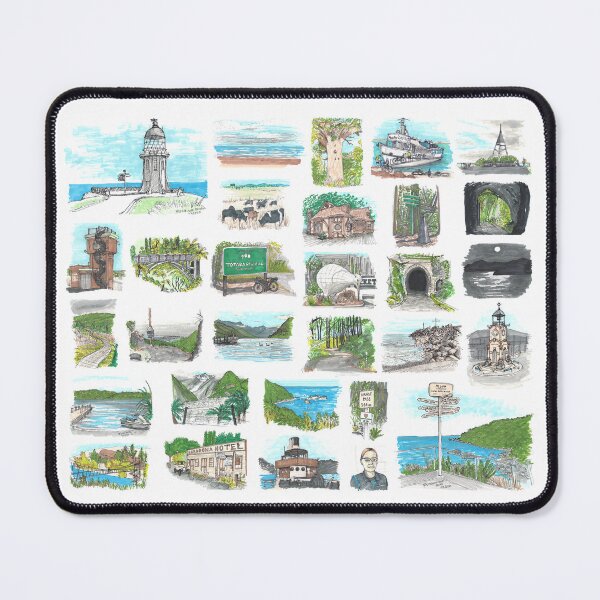 Item preview, Tour Aotearoa - Sketched Checkpoints designed and sold by Tom Napper Design.