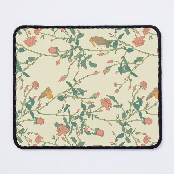 Item preview, Robins and roses designed and sold by Maygetsu.