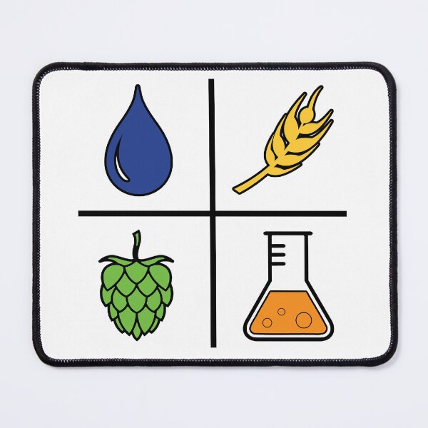 Item preview, Home brew beer, water, barley, hops, yeast, colored designed and sold by We-Made-This.