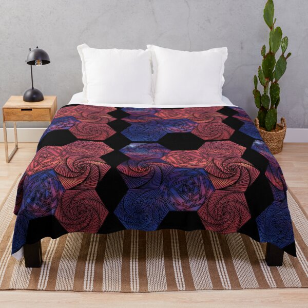 Item preview, Blue&Red Mixed Sky Quadruple Mandala designed and sold by createVisions.