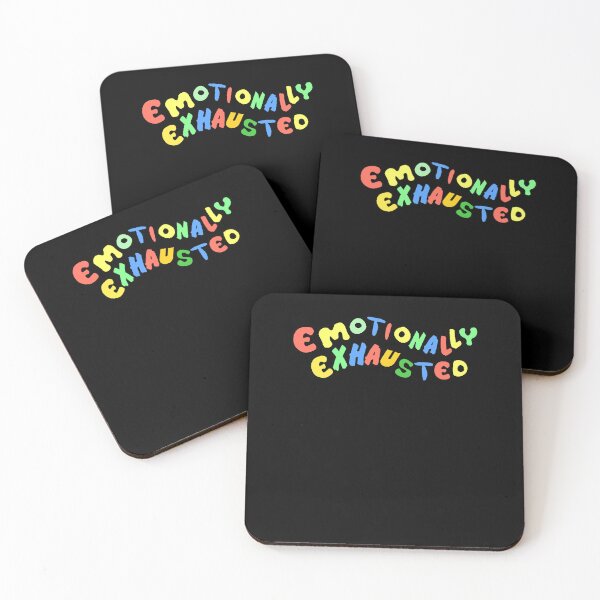 Item preview, Emotionally Exhausted Colorful Letters Art Humor designed and sold by loat904.