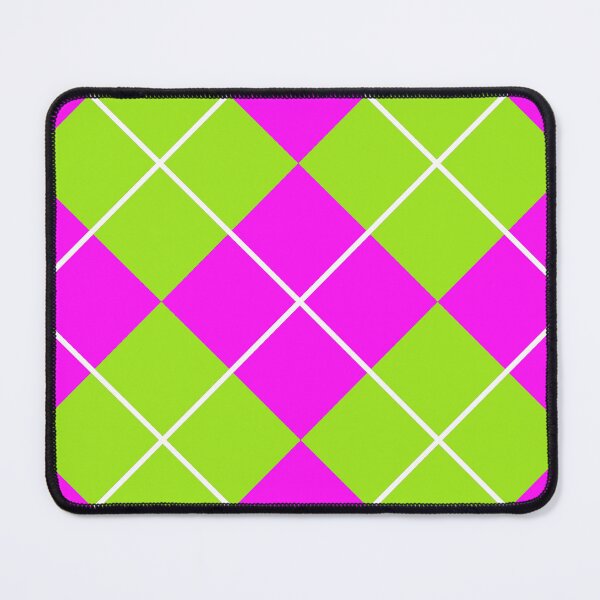 Item preview, Neon Argyle pattern Checker Retro design designed and sold by ModSupporters.