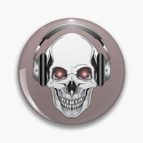 Item preview, Skull with headphones designed and sold by Valkiri5775.
