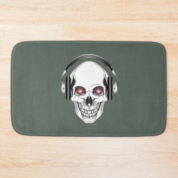 Item preview, Skull with headphones designed and sold by Valkiri5775.