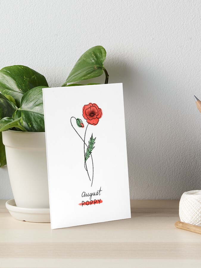 Proud Poppy Greeting Card - Flowers by Annette