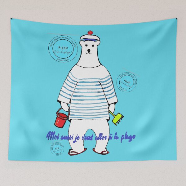 Item preview, Polar bear at the beach (3) designed and sold by voicivoila.